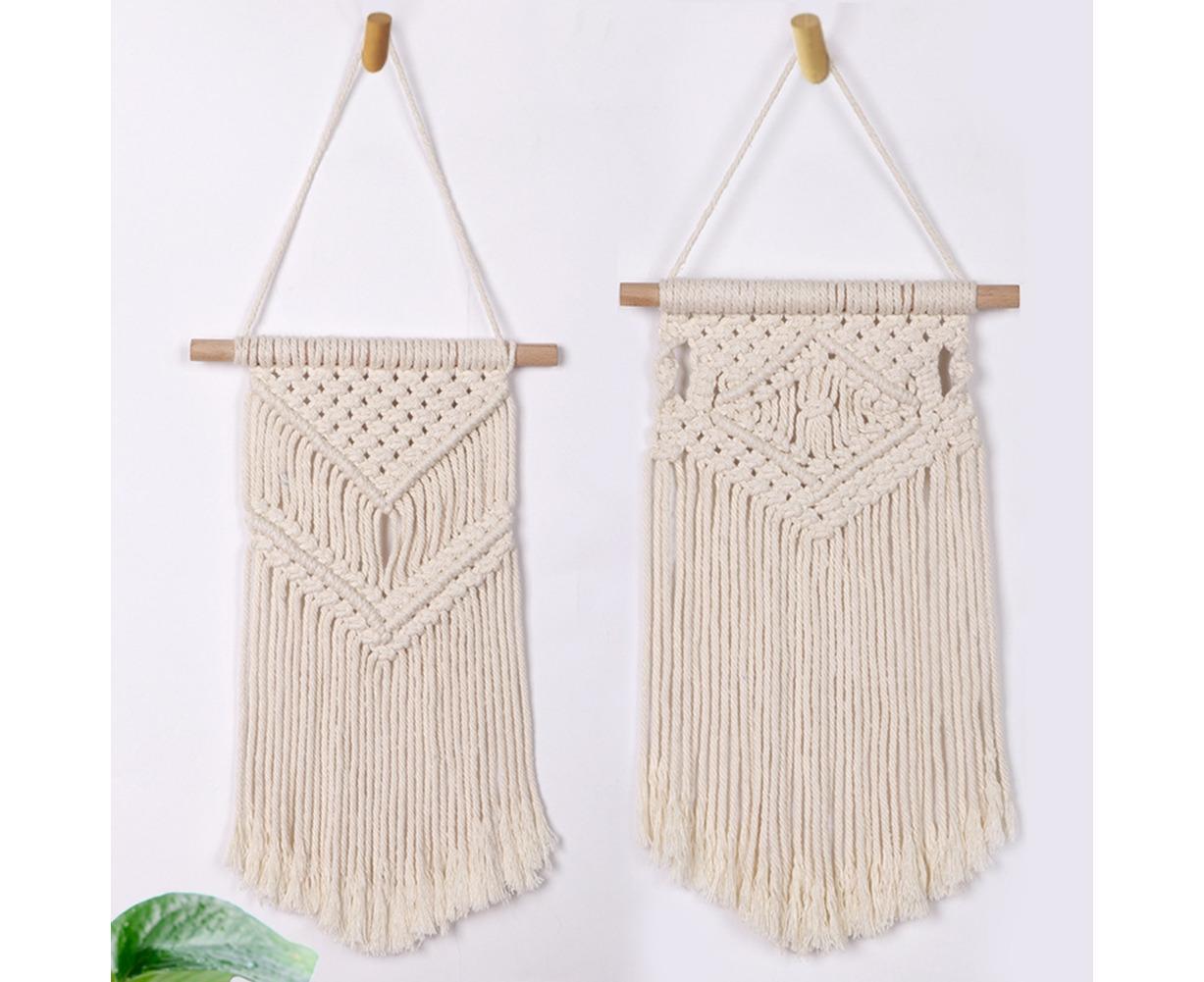 Boho Handwoven Wall Hanging Tassel Tapestry Craft Wedding Home Dorm Room Decor-6# V1263-JX-595