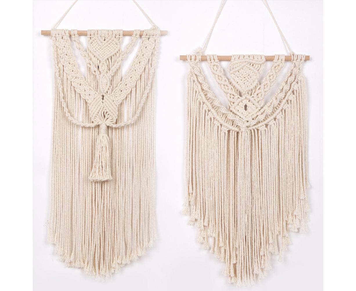 Boho Handwoven Wall Hanging Tassel Tapestry Craft Wedding Home Dorm Room Decor-6# V1263-JX-595