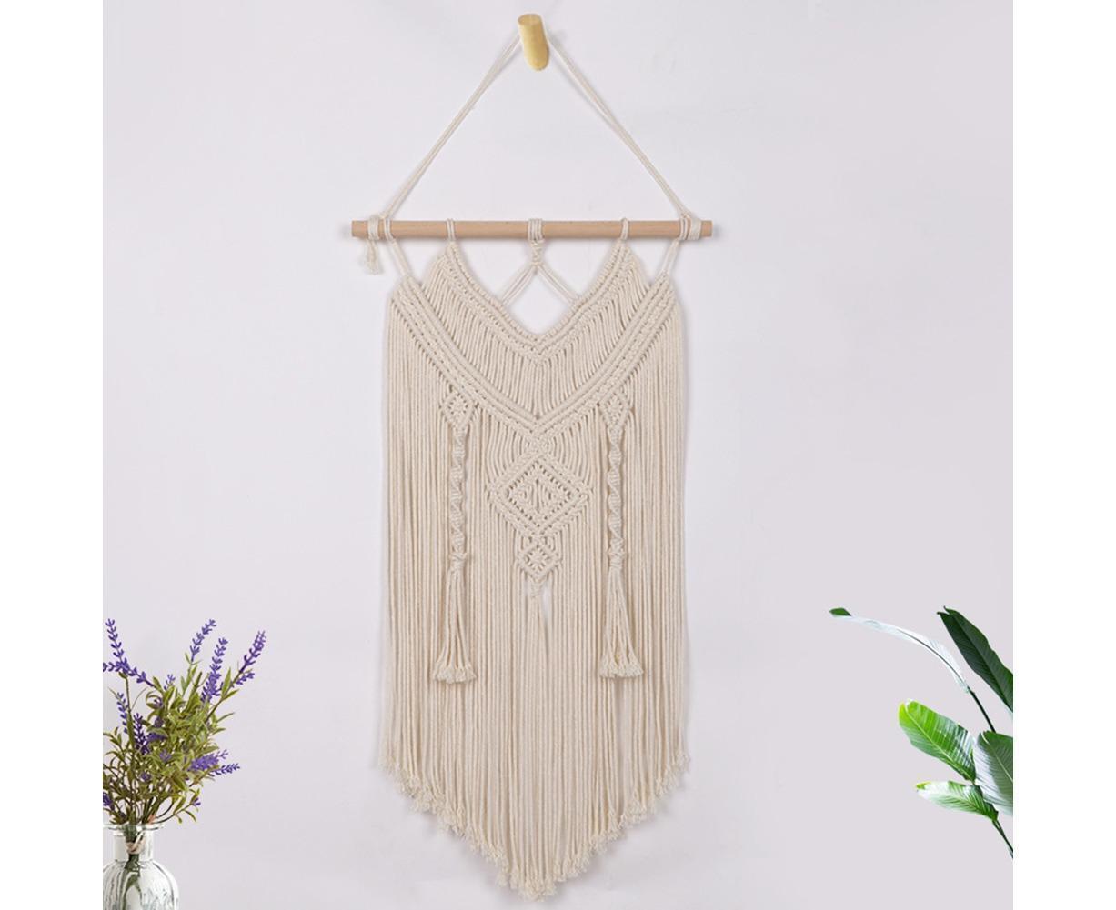 Boho Handwoven Wall Hanging Tassel Tapestry Craft Wedding Home Dorm Room Decor-6# V1263-JX-595