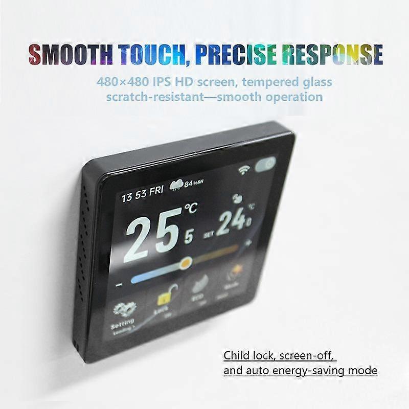 Smart Thermostat with 4-Inch LCD Screen Temperature Control for Home Heating System V1263-JX-5950