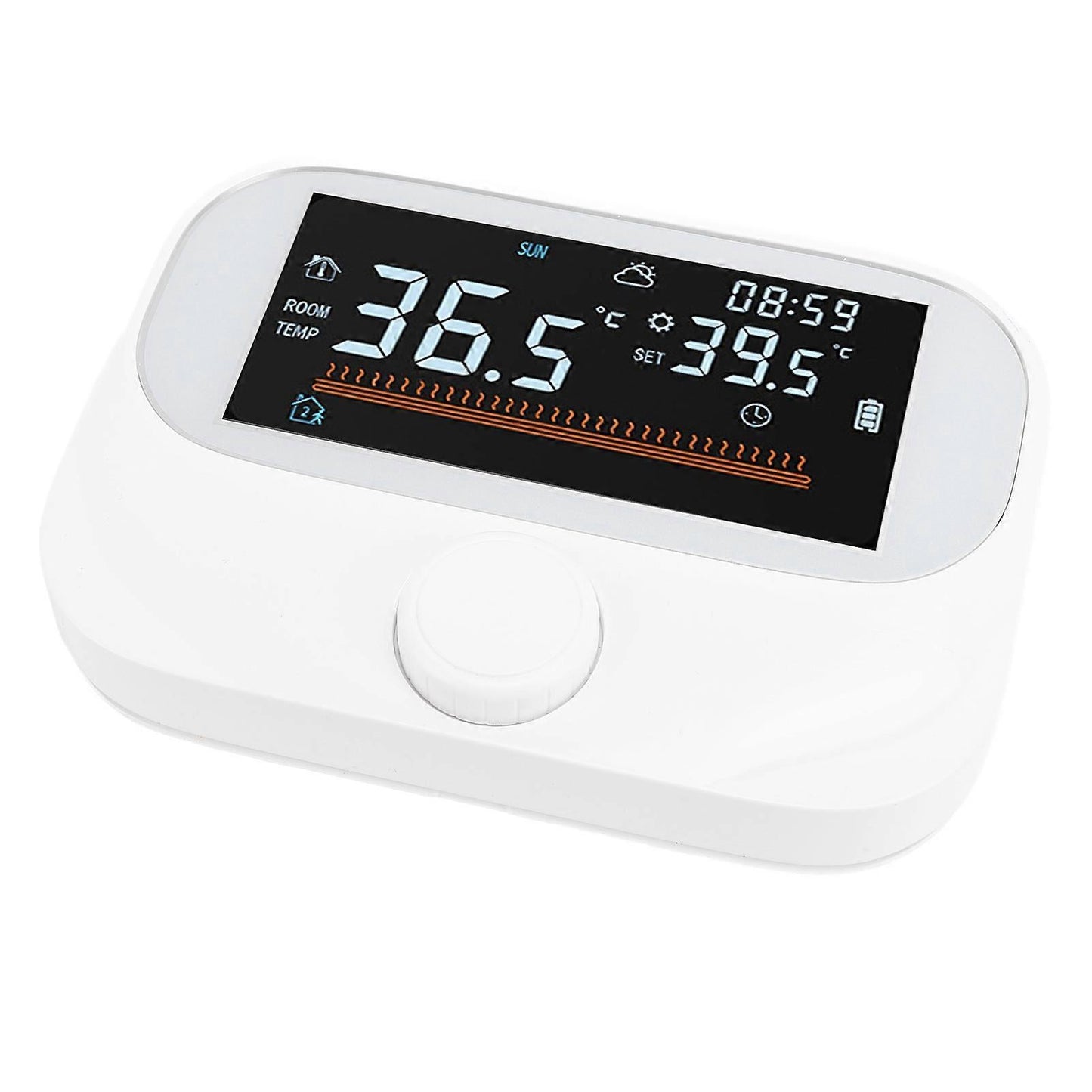 Smart Programmable Thermostat Energy Saving LCD Display Wireless Temperature Controller V1263-JX-5951