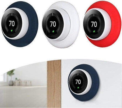 Smart Thermostat Protective Silicone Cover Wall Plate for Nest Thermostat Accessories Red V1263-JX-5953