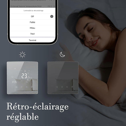 Smart Thermostat Room Heating WiFi Wall Mounted Temperature Controller for Home V1263-JX-5954