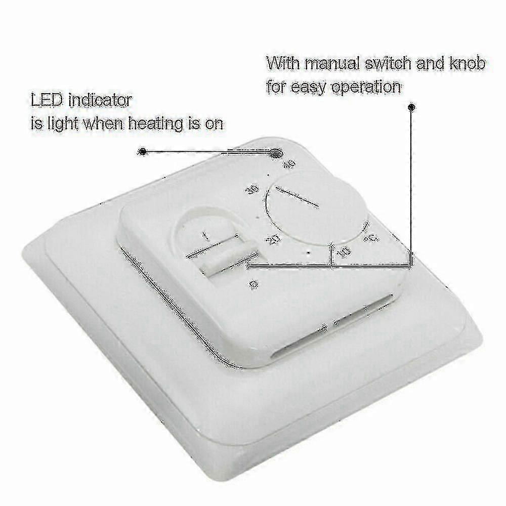 Electric Underfloor Heating Smart Thermostat with Sensor Cable Temperature Control Switch V1263-JX-5957