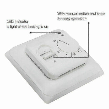 Electric Underfloor Heating Smart Thermostat with Sensor Cable Temperature Control Switch V1263-JX-5957