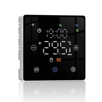 Smart Home Floor Heating Switch Temperature Controller for Electric or Gas Boiler Black V1263-JX-5958