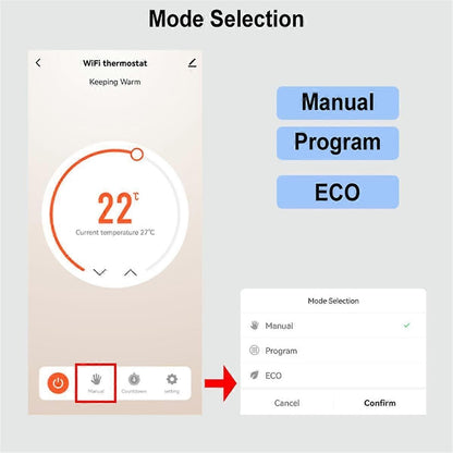 Smart Life WiFi Thermostat Controller for Water Gas Boiler 110V/220V Alexa Google Home V1263-JX-5959