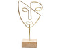 Abstract Metal Face Art-Golden V1263-JX-596