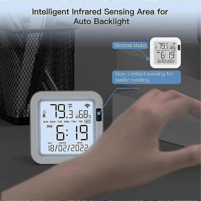 Temperature & Humidity Sensor LCD Display Infrared Sensing Backlight Screen V1263-JX-5963