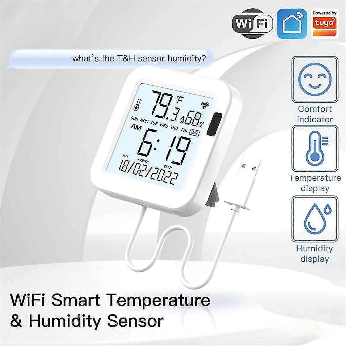 Temperature & Humidity Sensor LCD Display Infrared Sensing Backlight Screen V1263-JX-5963