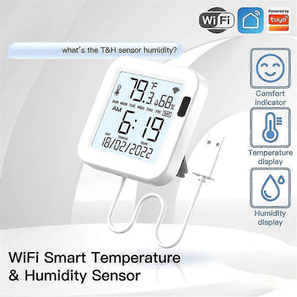 Temperature & Humidity Sensor LCD Display Infrared Sensing Backlight Screen V1263-JX-5963