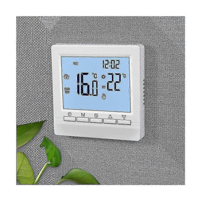 Backlight LCD Thermostat Wall Heating Temperature Controller Blue Light Display V1263-JX-5964