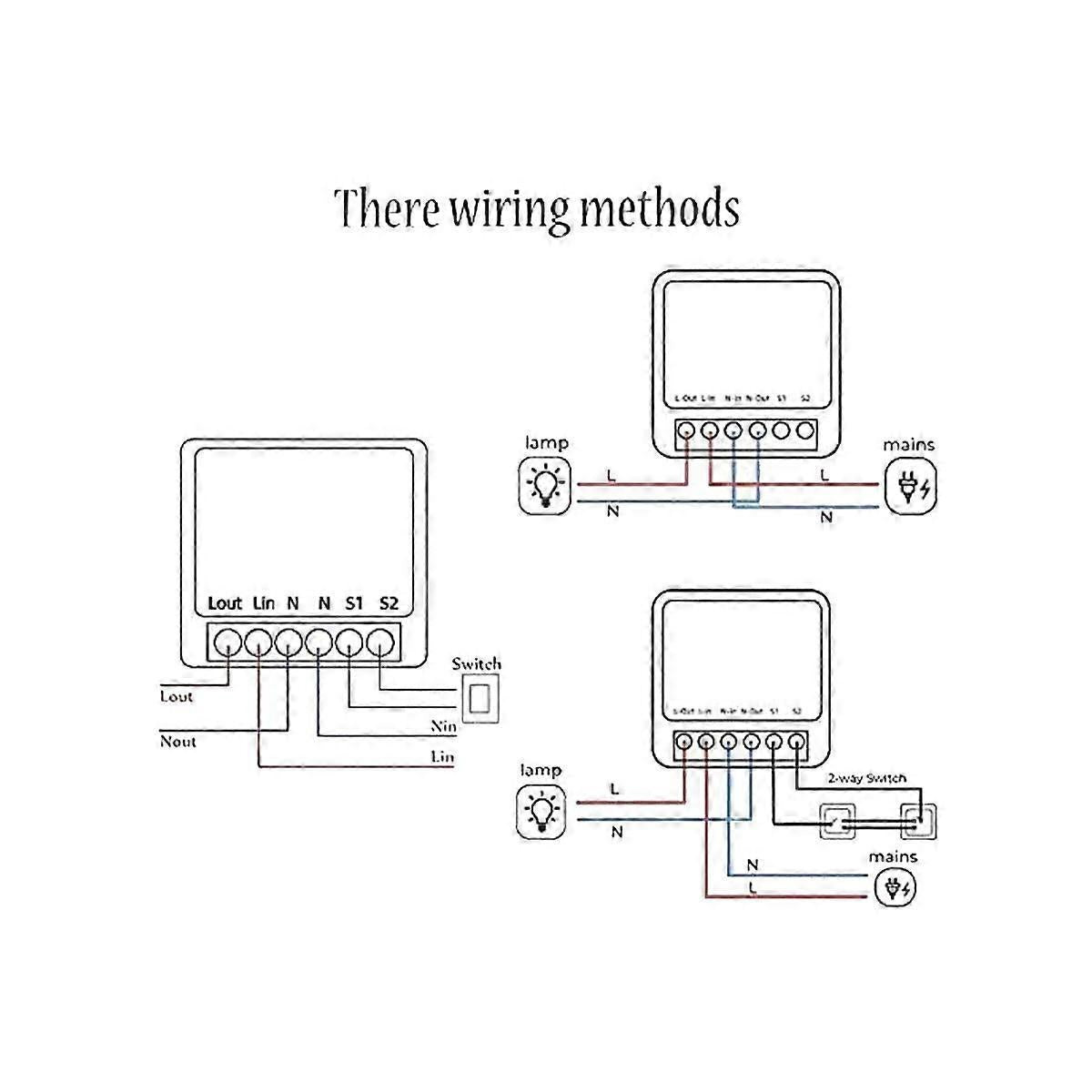 Mini Smart WiFi Relay Switch DIY Timer Light Control Module Compatible with Smart Life App V1263-JX-5966