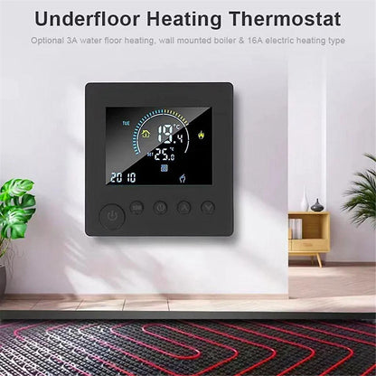 WiFi Smart Thermostat Electric Floor Heating Water & Gas Boiler Temperature Controller V1263-JX-5967
