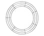 Wreath Frame Durable Wall Hanging Metal Rust-proof Wire Wreath Form for Home Decor-Black 40cm V1263-JX-597