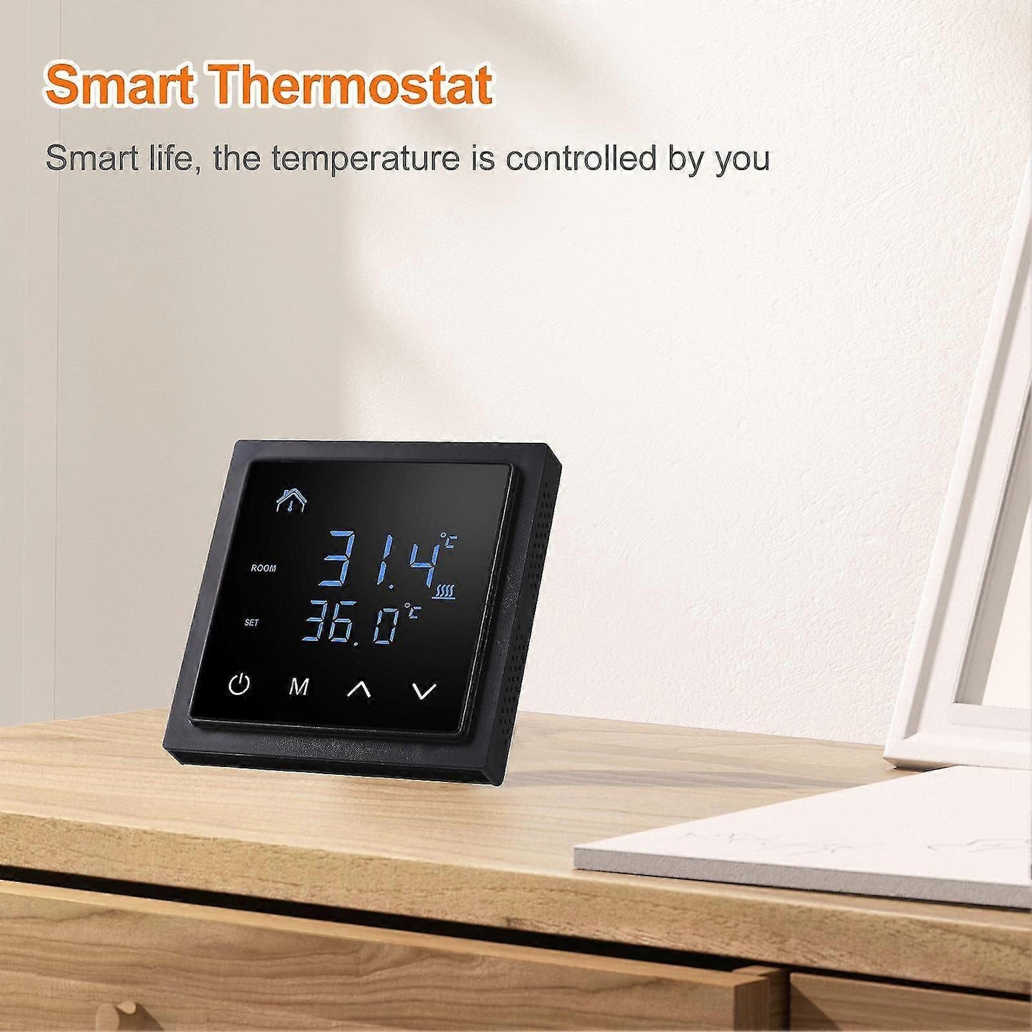Smart Thermostat 16A Floor Heating Temperature Controller with LED Touch Screen V1263-JX-5971