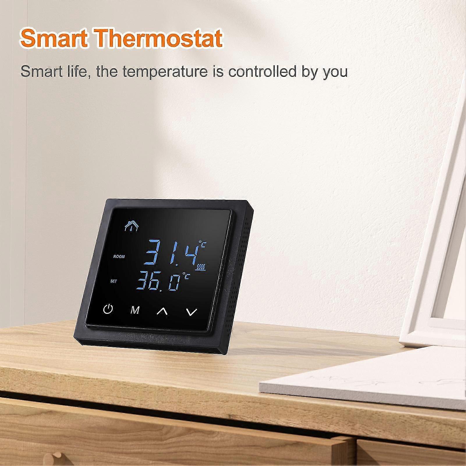 Smart Thermostat 16A Floor Heating Temperature Controller with LED Touch Screen V1263-JX-5971
