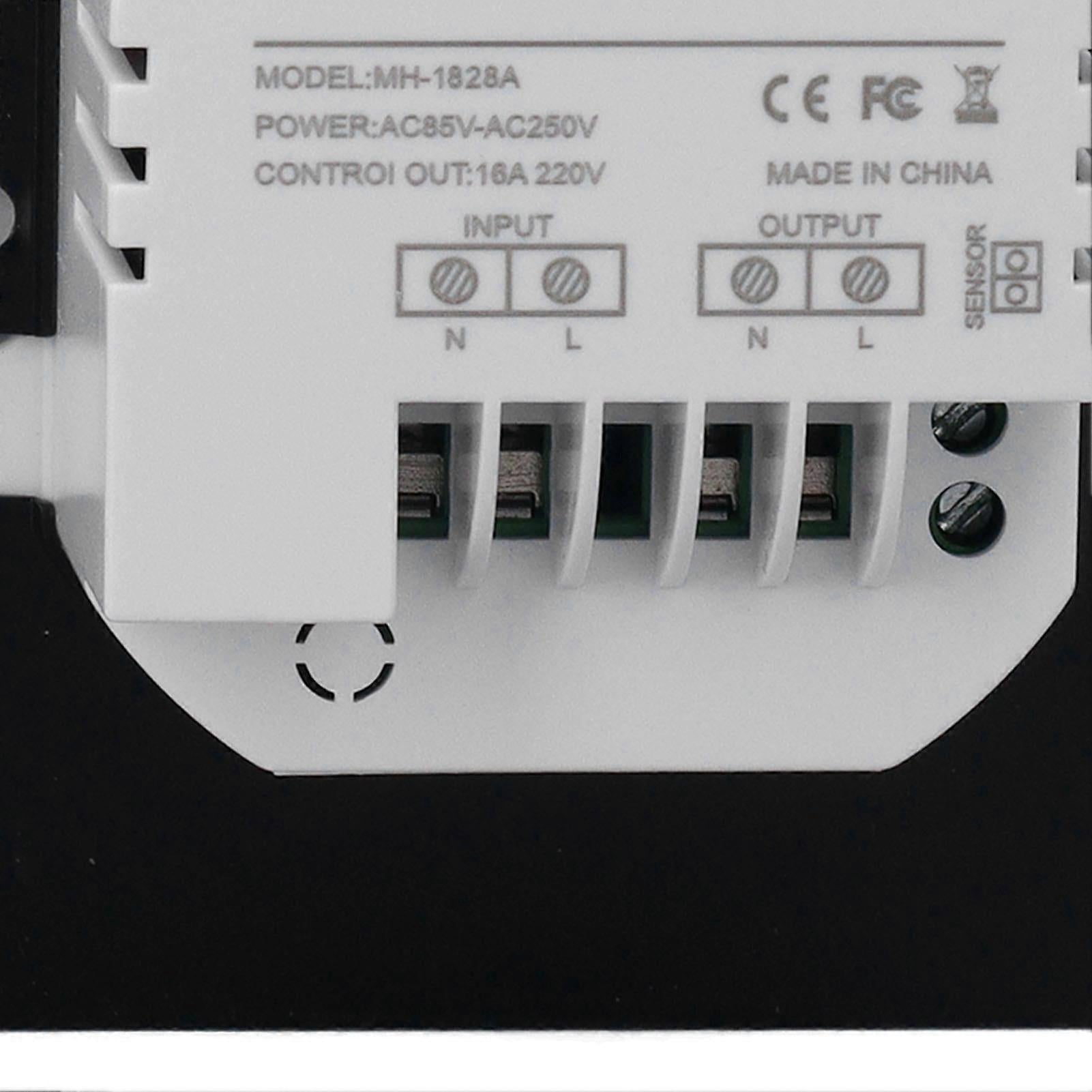 Electric Underfloor Heating Thermostat LED Display High Accuracy 16A Temperature Controller V1263-JX-5973