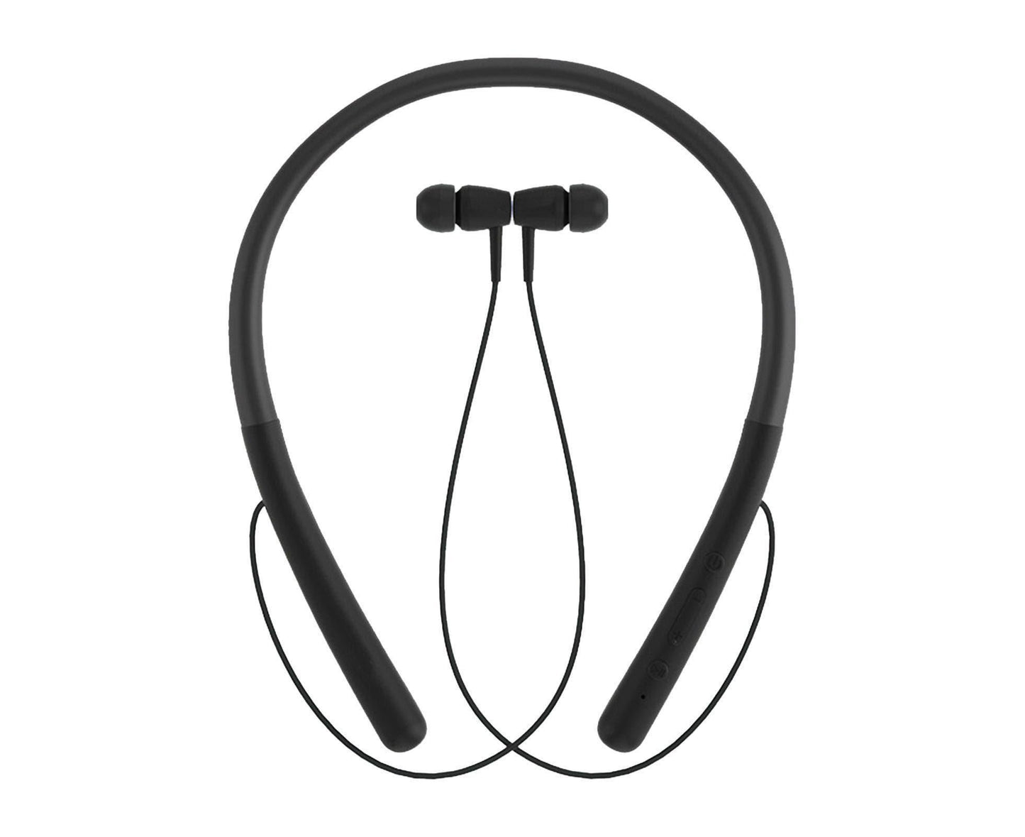 Bluetooth Earphone Neckband Noise Reduction Wireless Earbud - Black V1263-JX-6