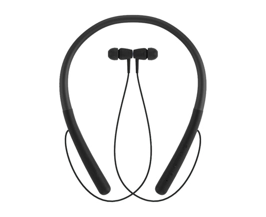 Bluetooth Earphone Neckband Noise Reduction Wireless Earbud - Black V1263-JX-6
