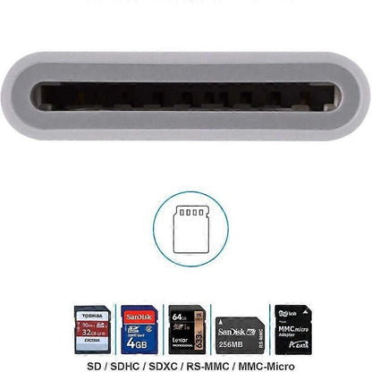 ZS-KL21810 8-Pin to SD Card Reader Adapter for iOS Devices V1263-JX-6001