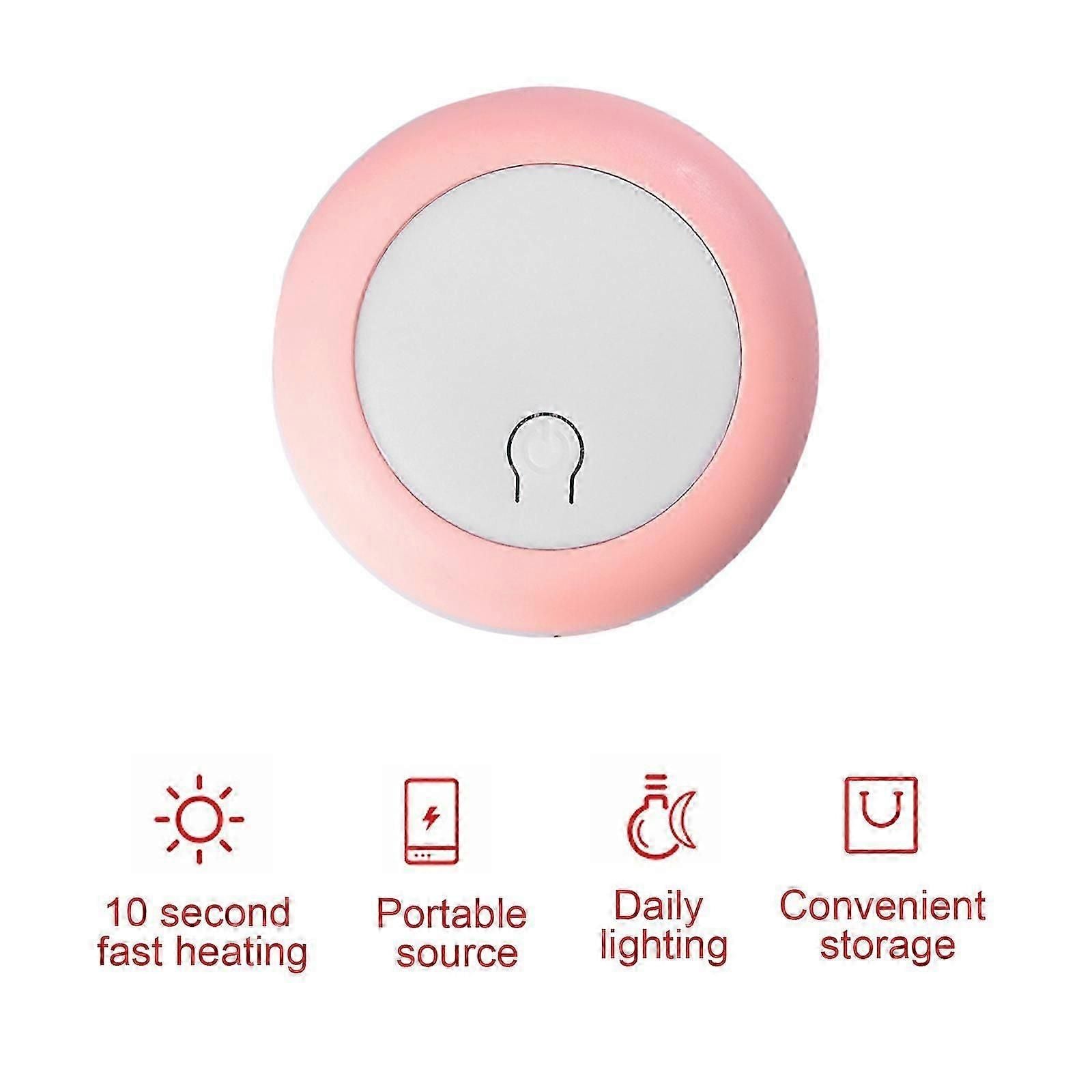 Portable Rechargeable Hand Warmer & Power Bank for Winter (Blue/Pink) V1263-JX-6006