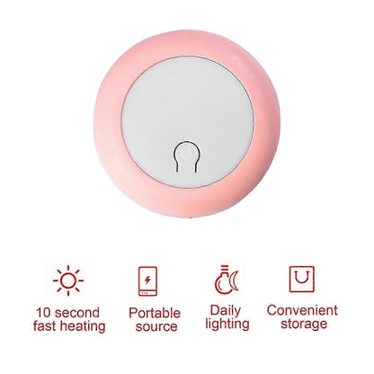 Portable Rechargeable Hand Warmer & Power Bank for Winter (Blue/Pink) V1263-JX-6006
