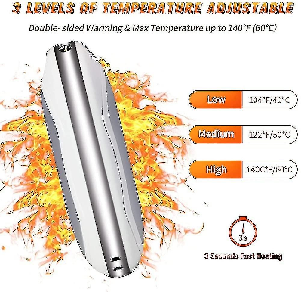 10000mAh USB Rechargeable Electric Hand Warmer & Power Bank V1263-JX-6012