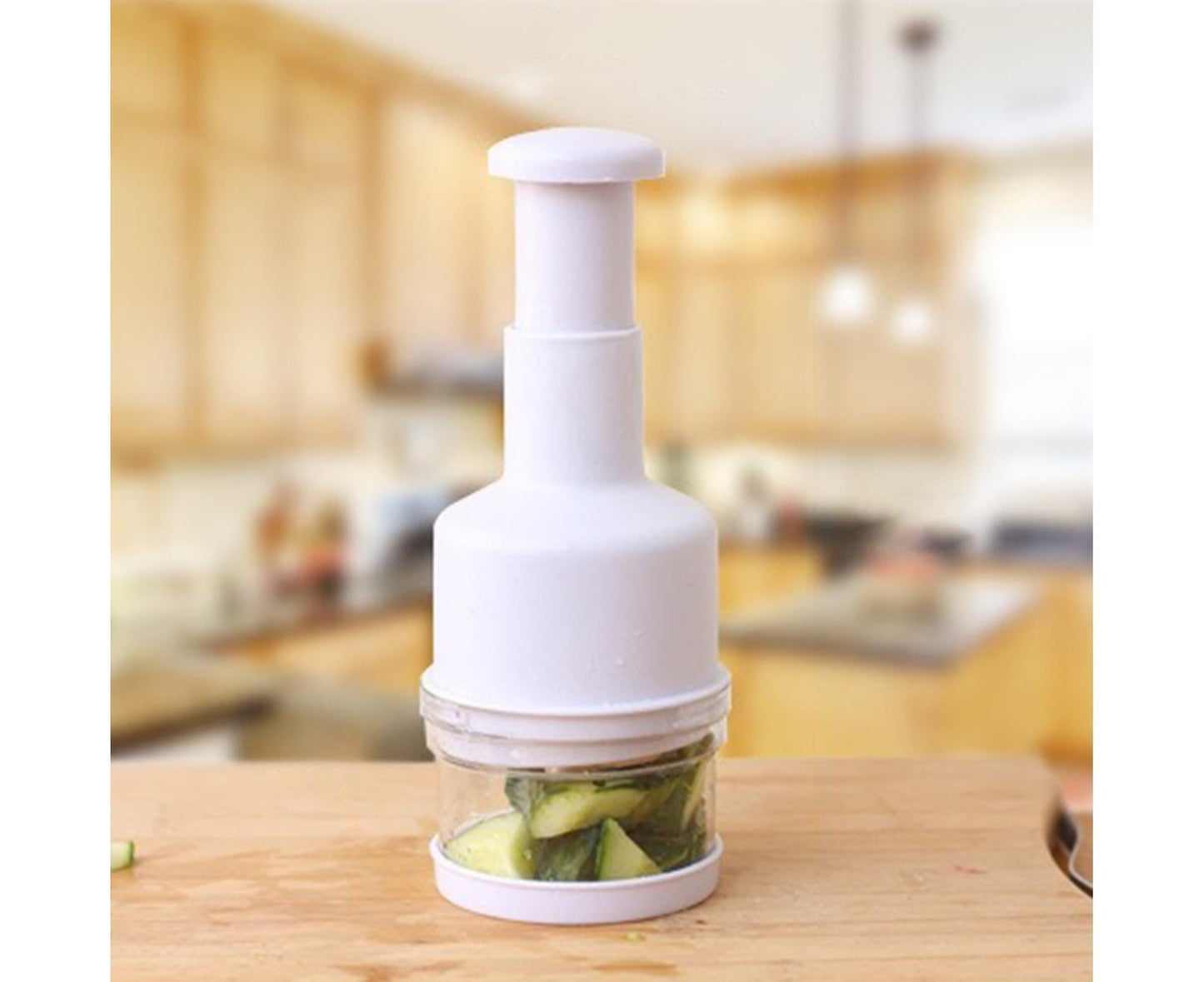 Garlic Grater Manual Multifunctional Stainless Steel Garlic Onion Food Chopper for Kitchen-White V1263-JX-602