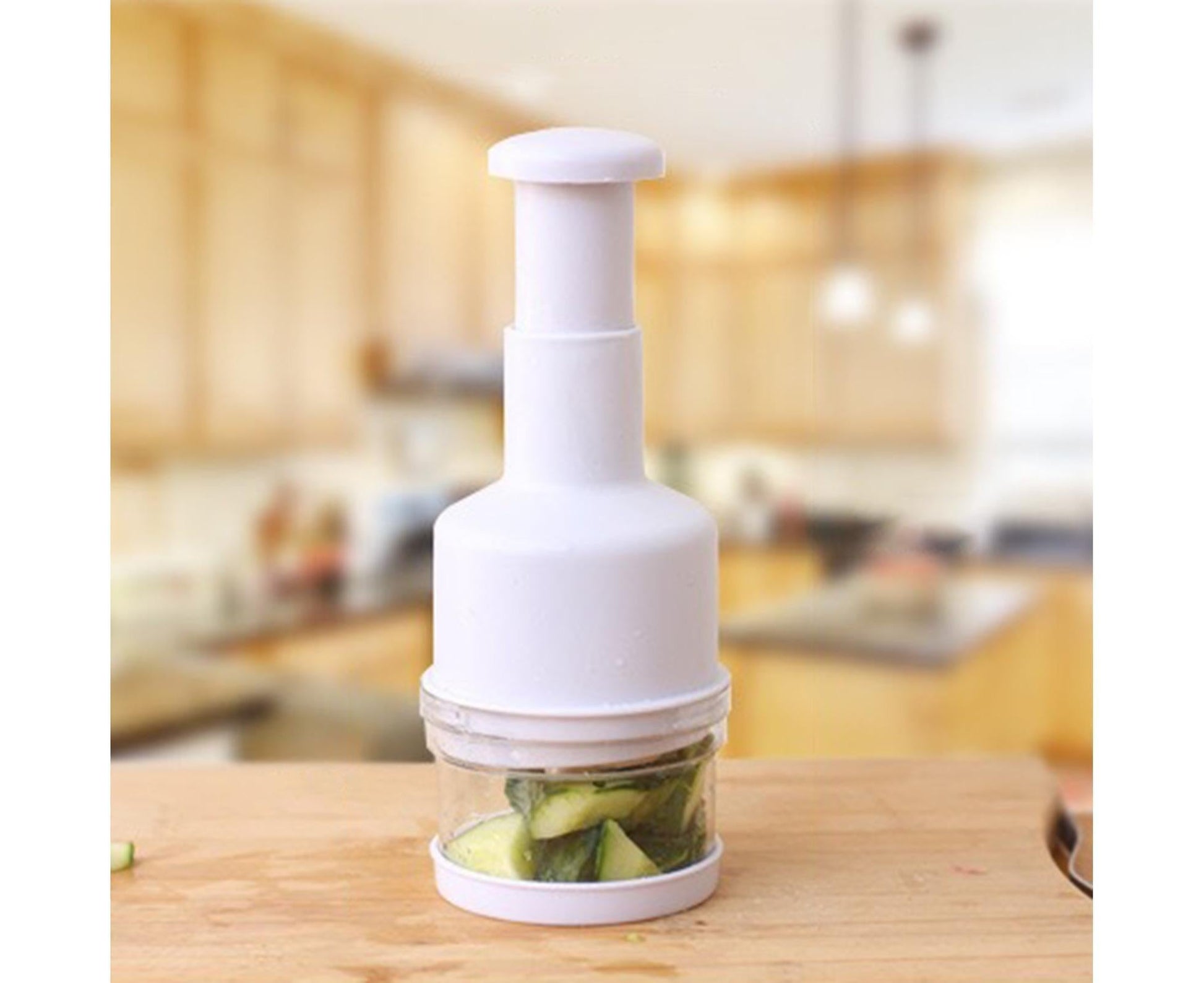 Garlic Grater Manual Multifunctional Stainless Steel Garlic Onion Food Chopper for Kitchen-White V1263-JX-602