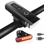 USB Rechargeable Bike Light Set - LED Front & Tail Light V1263-JX-6023
