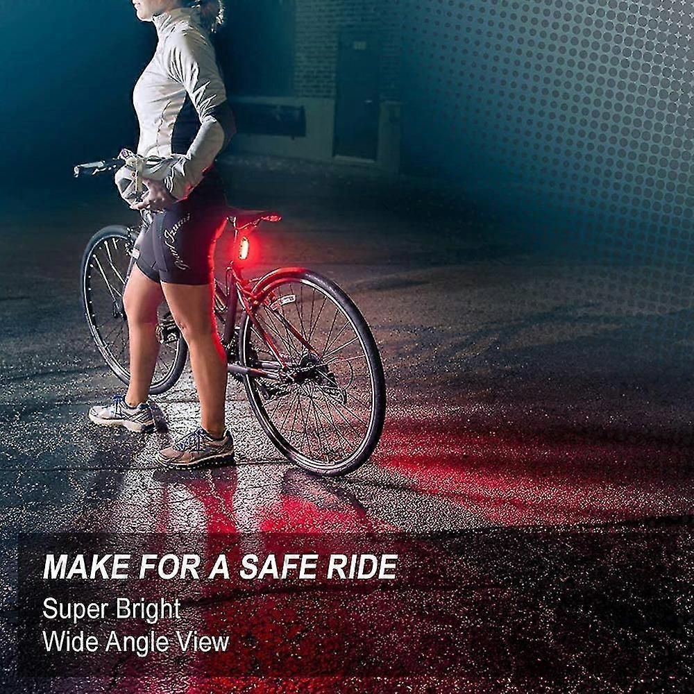 USB Rechargeable Bike Light Set - LED Front & Tail Light V1263-JX-6023
