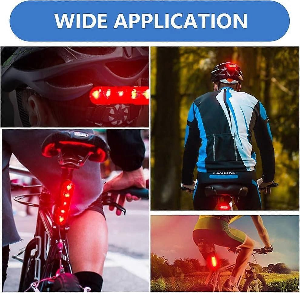 LED Rear Bike Tail Light - USB Rechargeable, 4 Modes, for MTB/Dog/Backpack V1263-JX-6024