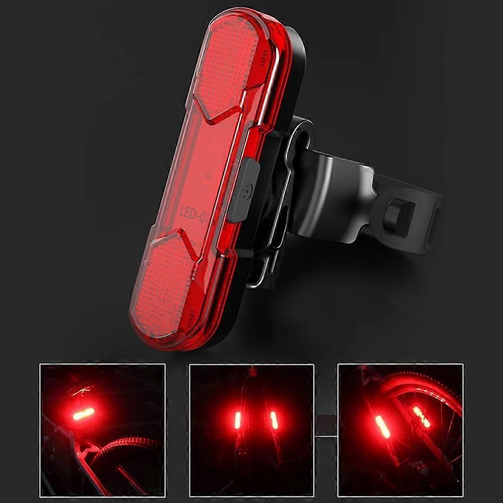 LED Rear Bike Tail Light - USB Rechargeable, 4 Modes, for MTB/Dog/Backpack V1263-JX-6024