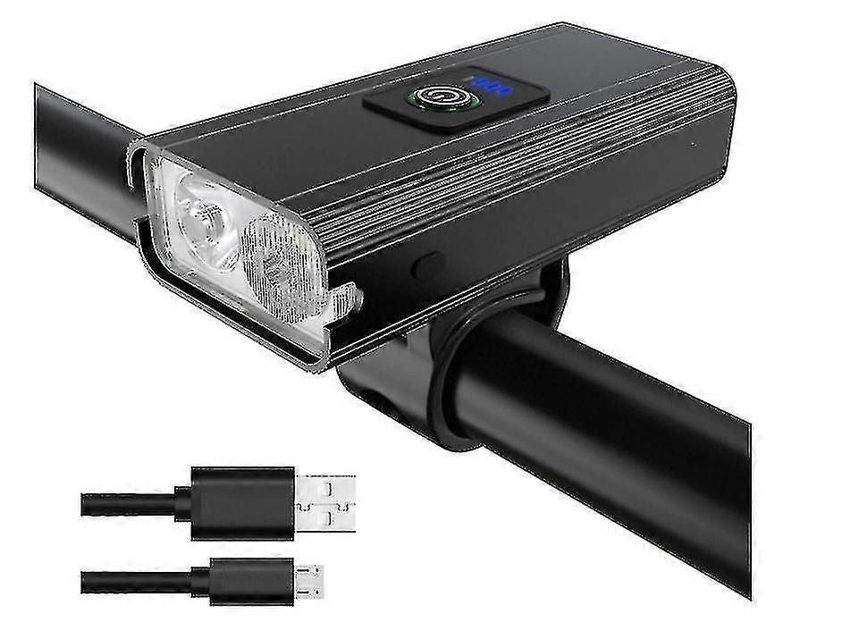 800 Lumens Rechargeable Front Bike Light - Black, 4-Hour Runtime V1263-JX-6025