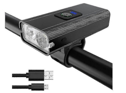 800 Lumens Rechargeable Front Bike Light - Black, 4-Hour Runtime V1263-JX-6025