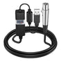 XLR to USB Cable - Recording Cable for Microphone, Coaxial Adapter V1263-JX-6026