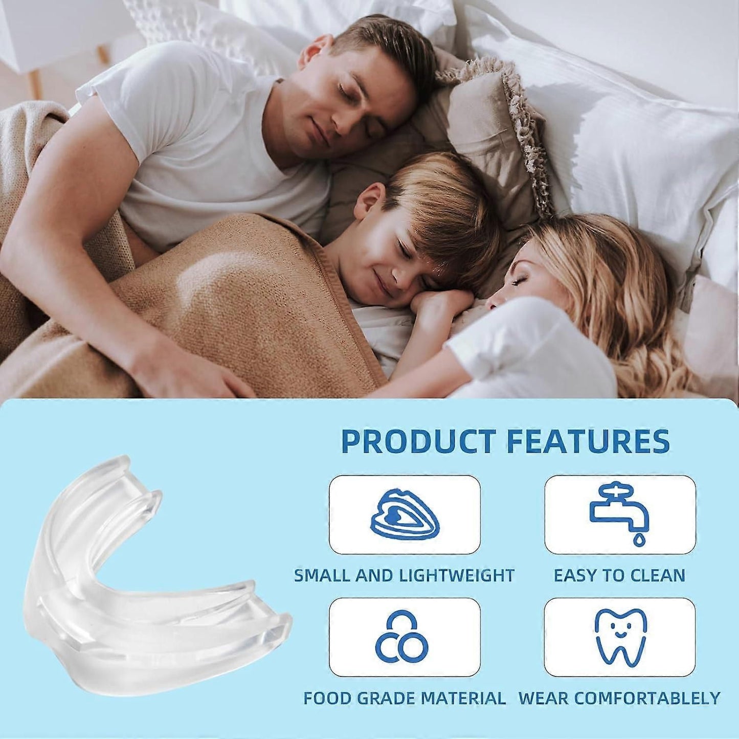 Anti-Snoring Mouthpiece - Reusable, FDA-Cleared, with Case V1263-JX-6032