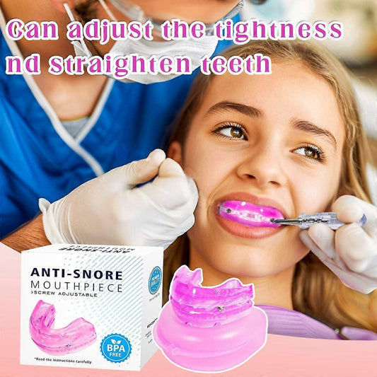 Adjustable Anti-Snoring Mouthpiece - Reduces Snoring, Food-Grade Silicone V1263-JX-6033
