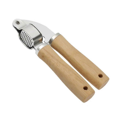 Garlic Press & Mincer Set - Rust-Proof Bowl, Dishwasher Secure, Wooden Peeler Included V1263-JX-6036