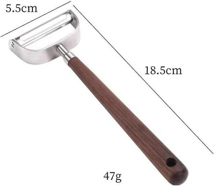 Y-Shaped Peeler with Wooden Handle - Stainless Steel Blade, Multifunctional V1263-JX-6037