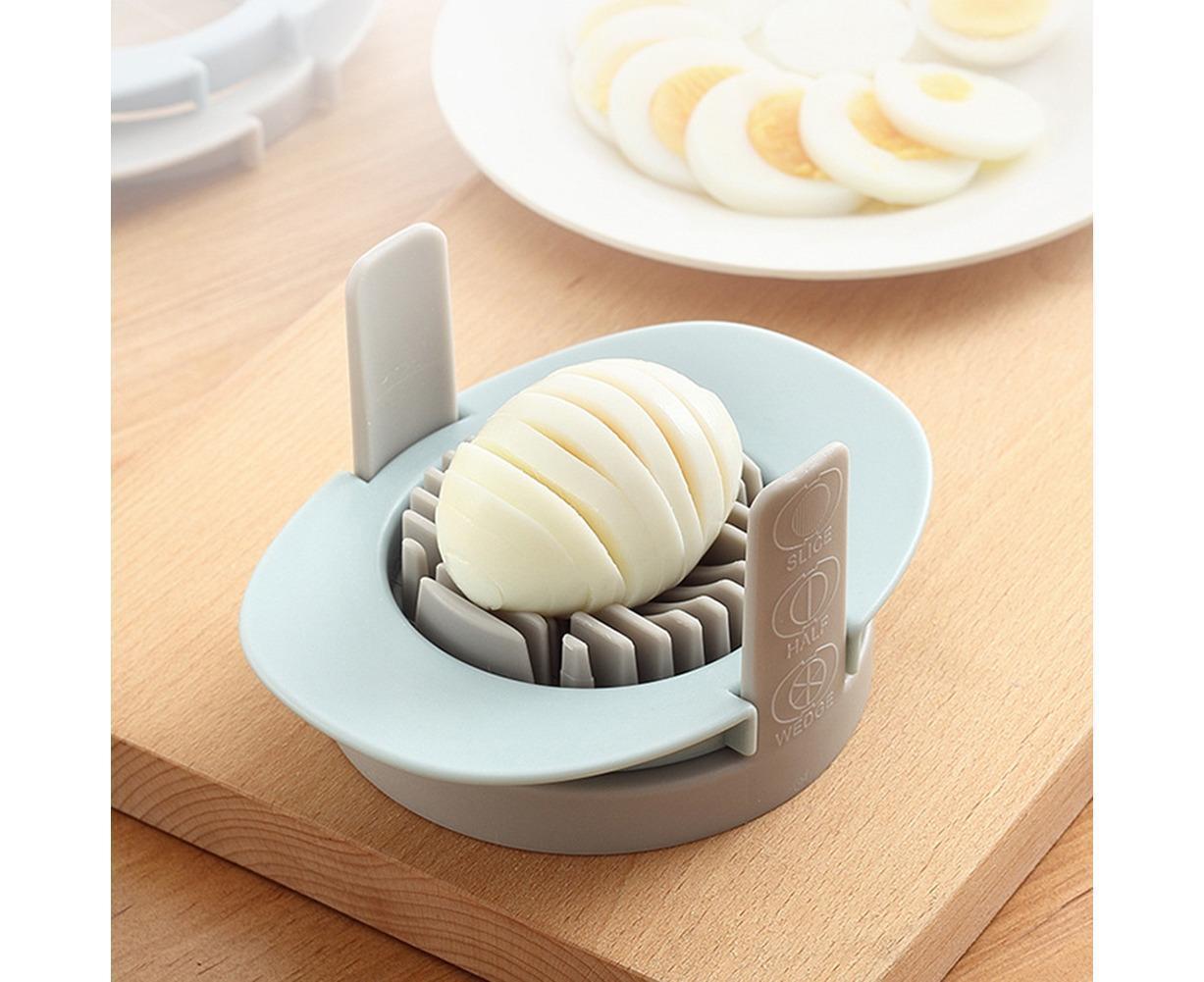 3 In 1 Stainless Steel Cutting Wires Hard Boiled Egg Slicer Cutter Kitchen Tool-Red Green Orange V1263-JX-604