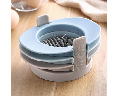 3 In 1 Stainless Steel Cutting Wires Hard Boiled Egg Slicer Cutter Kitchen Tool-Red Green Orange V1263-JX-604