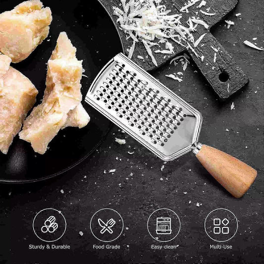 Wooden Handle Cheese Grater & Vegetable Slicer - Potato Peeler, Kitchen Tool V1263-JX-6046