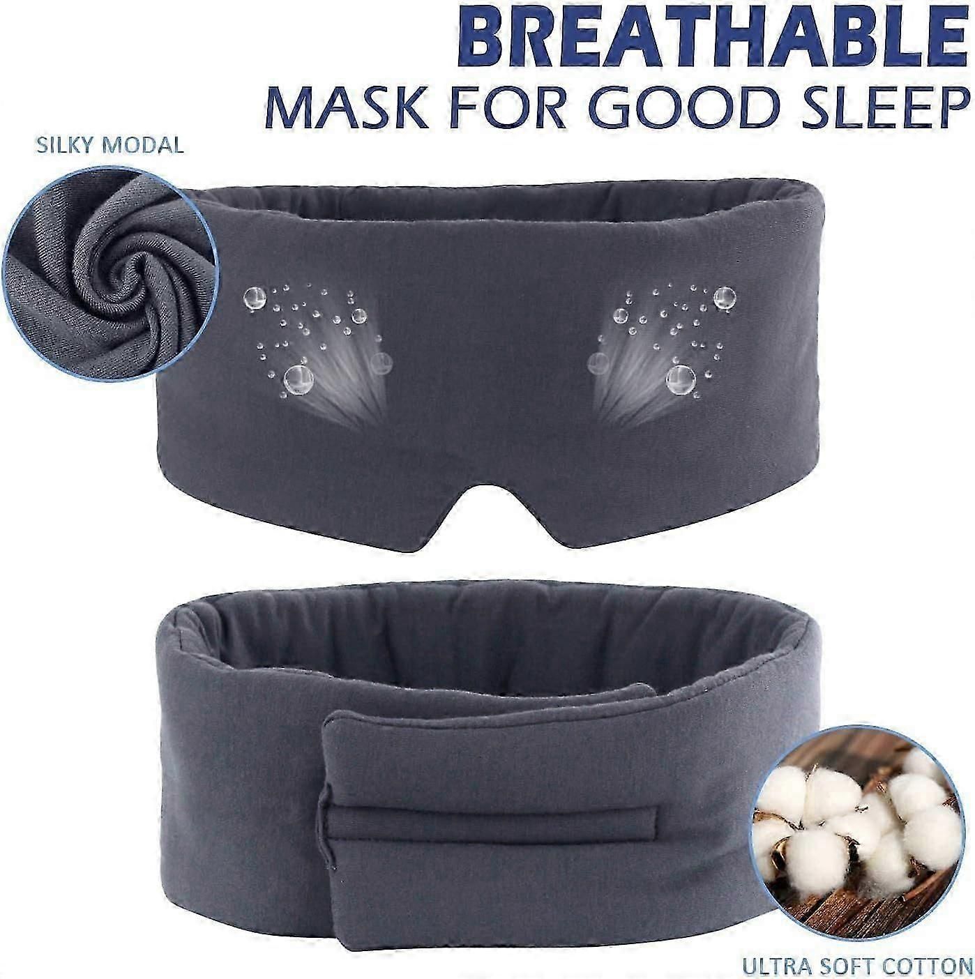 Modal Blackout Sleeping Mask - Super Soft, Adjustable Strap, for Men & Women V1263-JX-6056