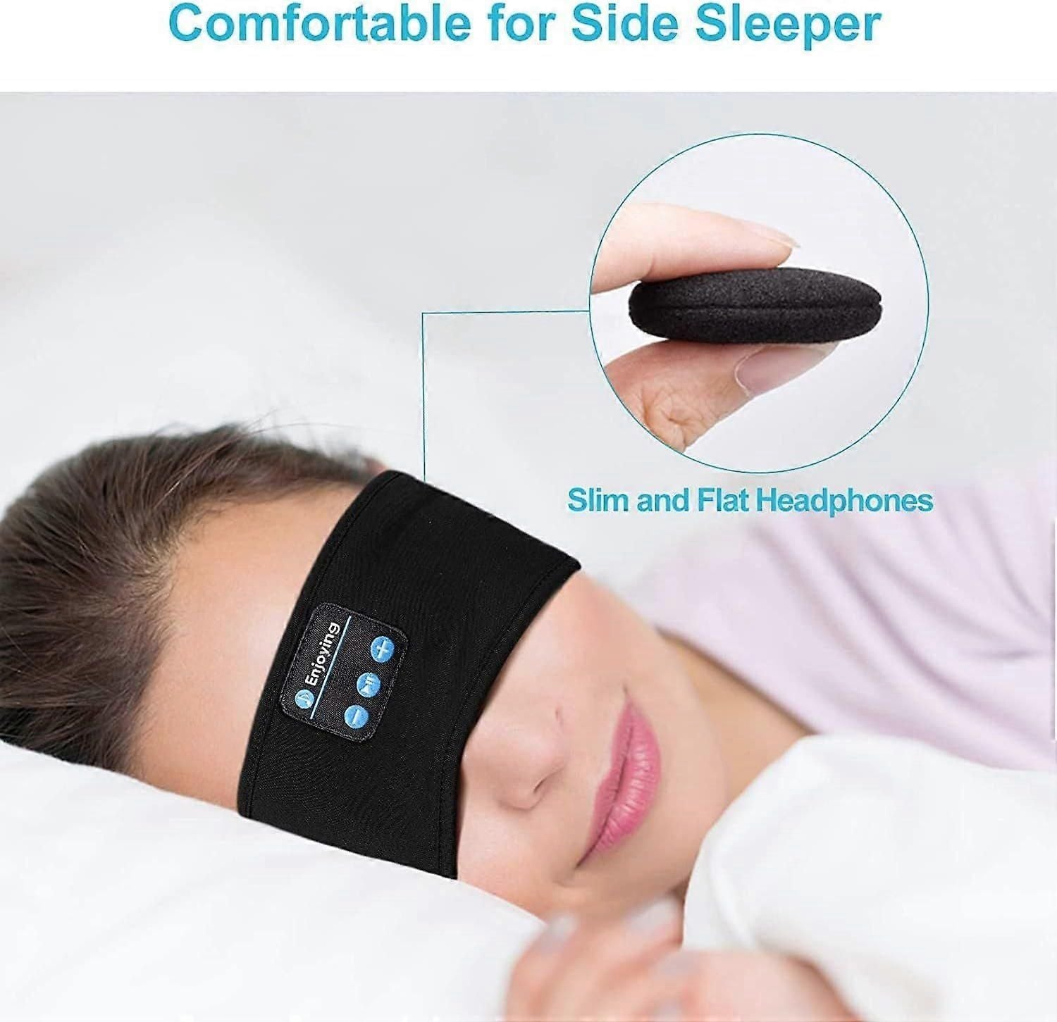 Bluetooth 5.0 Sleep Mask - Wireless Headphones, Blackout, Soft Fabric V1263-JX-6059