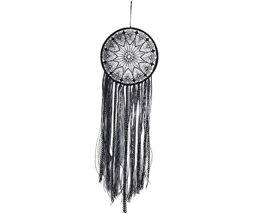 Hollow Round Moon Shape Tassel Dream Catcher Hanging Pendant Home Bedroom Decor- B V1263-JX-606