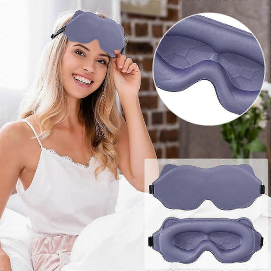 Washable Sleep Mask for Side Sleeping - Adjustable Strap, Breathable, Travel V1263-JX-6061