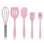 Silicone Kitchen Utensil Set - Non-Stick, Heat Resistant, 5-Piece V1263-JX-6069