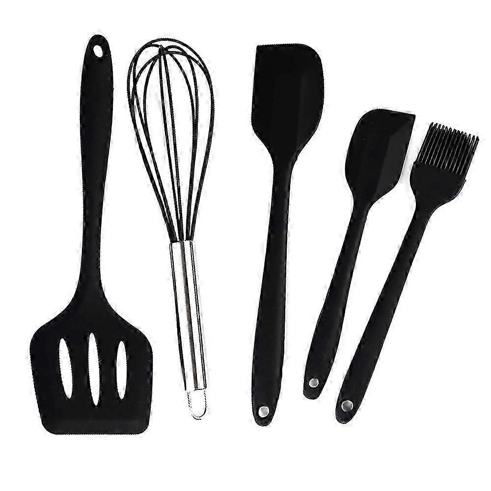 Silicone Kitchen Utensil Set - Non-Stick, Heat Resistant, 5-Piece V1263-JX-6069